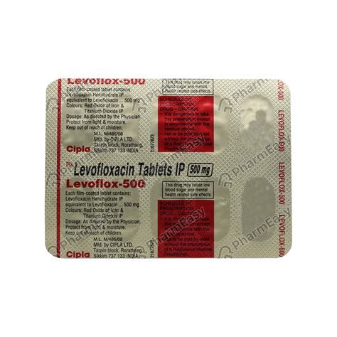 Levoflox 500 MG Tablet (10) - Uses, Side Effects, Dosage, Composition & Price | PharmEasy
