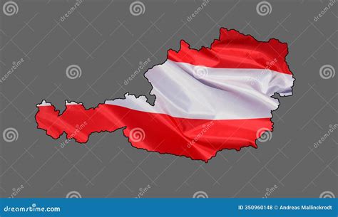 Outline of Austria Designed with National Flag Stock Illustration - Illustration of national ...