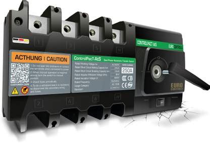 Euro Controls ControlPacT ATS 4 POLE 250A Heavy Duty Auto Transfer ...