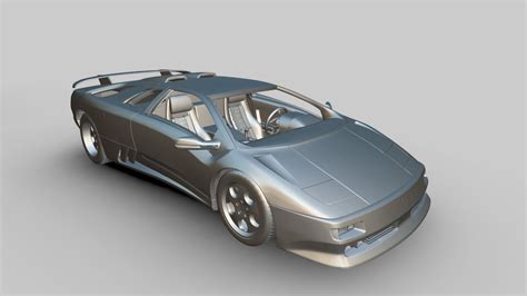Lamborghini Diablo SE30 Ready to Print STL Files - Buy Royalty Free 3D ...