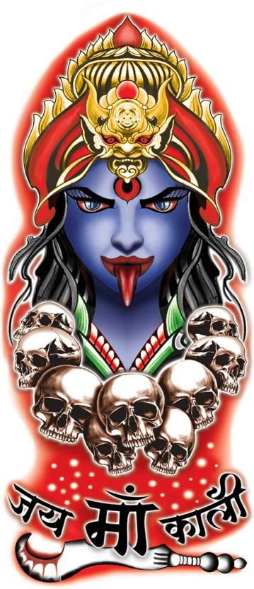 fashionoid Jai Maa Kali Waterproof Temporary Tattoo For Boys Girls Men ...