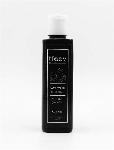 Charcoal Face Wash Mini – Deep Pore Cleansing | Neev – Neev Herbal ...