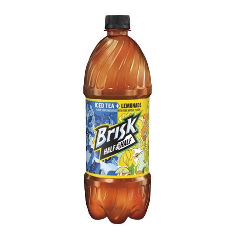 Lipton Brisk Half & Half Iced Tea and Lemonade Juice, Bottled Tea Drink ...