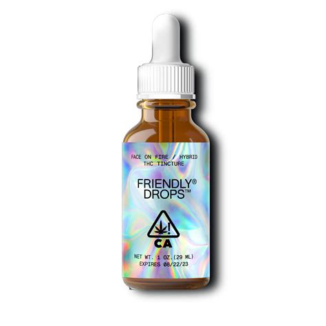 Face on Fire 1000mg Full Spectrum Tincture - Friendly Brand