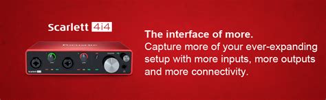 Focusrite Scarlett 4i4 (3rd Gen) USB Audio Interface with Pro Tools ...
