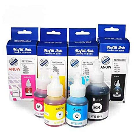 ANOW Refill Ink for Brother DCP-T310, T510, T910, T710, T4000W, T4500W ...