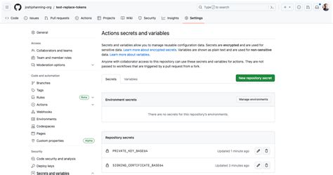 using secrets in github action github dogs