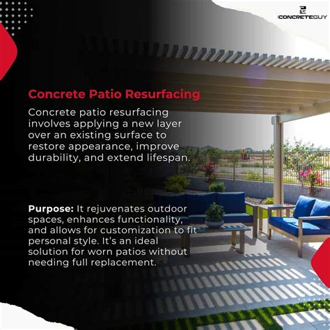 Concrete Patio Resurfacing Options: How to Refresh Your Space