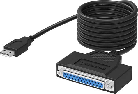 SABRENT USB to Parallel IEEE 1284 Printer Cable Adapter (CB-CN36),Black ...
