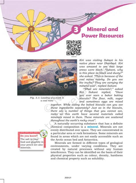 Mineral And Power Resources - NCERT Book of Class 8 Geography Resources ...