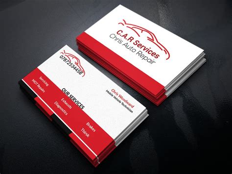Mechanic Business Card Design 的图像结果