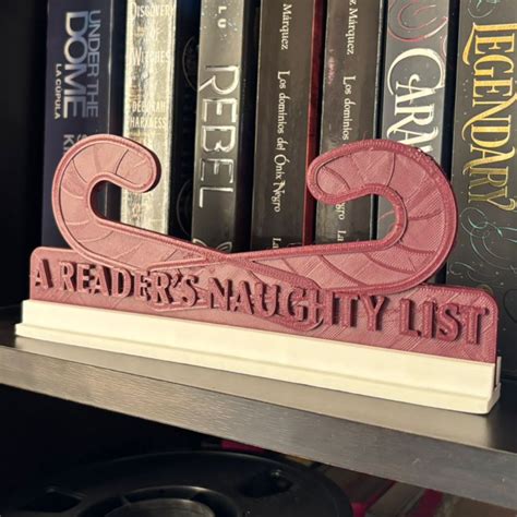🎄 "A READER´S NAUGHTY LIST" BOOKSHELF DECOR - STAND CHRISTMAS EDITION ...