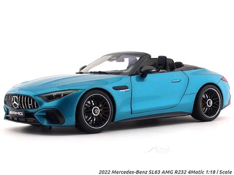 2022 Mercedes-Benz SL63 AMG R232 4Matic blue 1:18 I Scale diecast Scale ...