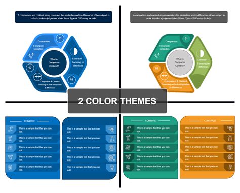 Compare And Contrast PowerPoint Template | EdrawMax | EdrawMax Templates