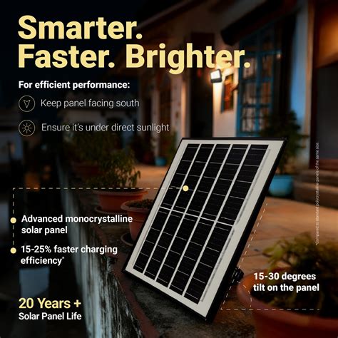 Dylect Solar Eco 200W Solar Flood Light – Bright Outdoor Illumination