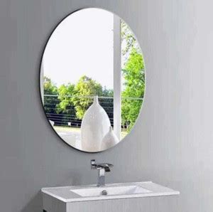 northxcreations 30 cm 30 cm Oval Shape Wall Sticker Mirror Medium oval ...