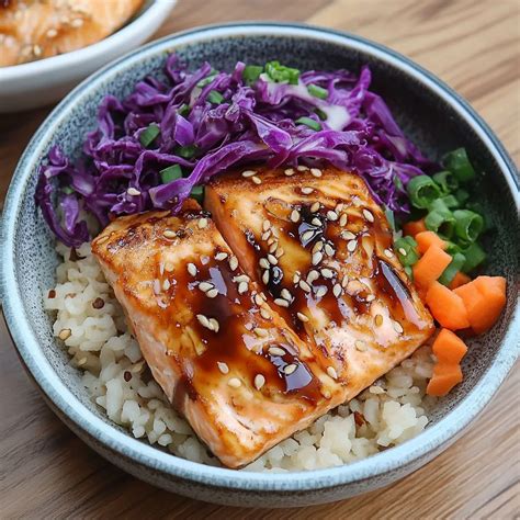 Teriyaki Salmon Bowl Recipe - Jennifer Recipes