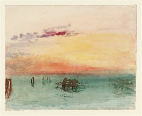 Joseph Mallord William Turner, Venice: Looking across the Lagoon at Sunset 1840 | Turner ...