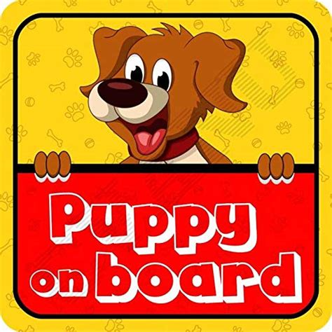 KREEPO Puppy On Board Kids Safety Warning Sticker for Driver, Safety ...