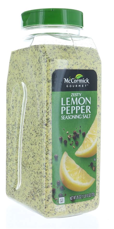 's Gourmet ZESTY LEMON & PEPPER Seasoning Salt 26oz - Walmart.com