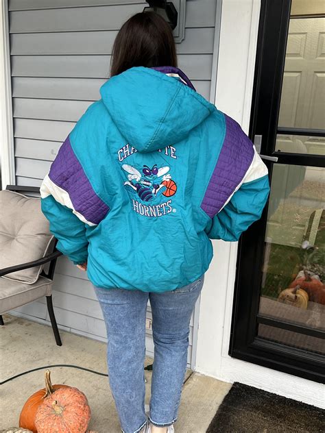 Buy 90s charlotte hornets starter jacket Flash Sales