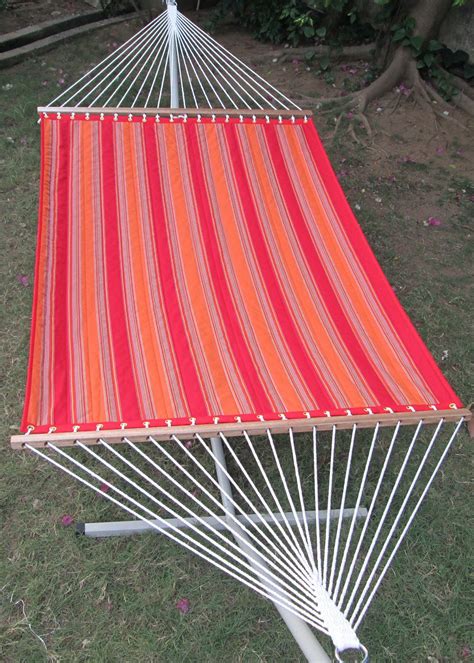 Get 13 Ft Quilted Fabric Hammock Swings For Home Outdoor - Sunrise ...