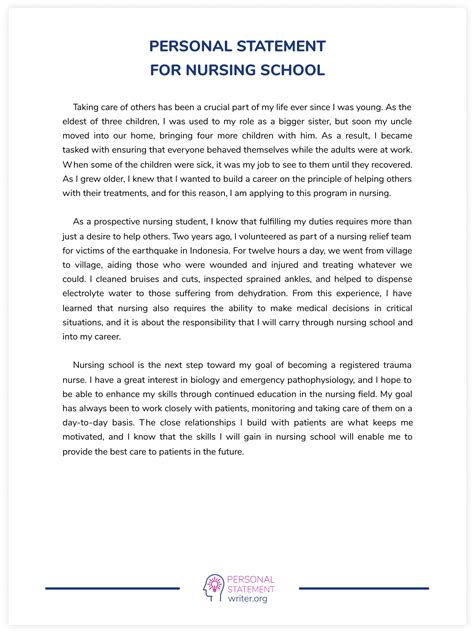 How To Write A Job Personal Statement at James Kraemer blog