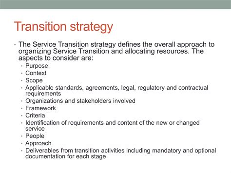 ITIL Service Transition Checklist 的图像结果