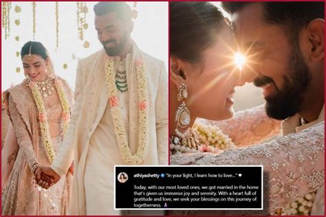 "In your light, I learn how to love…" Newlyweds Athiya Shetty -KL Rahul ...