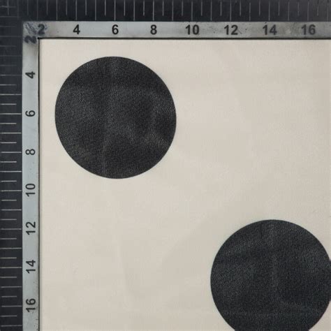 Black And Off White Polka Dots Digital Print Georgette Fabric – Fabcurate