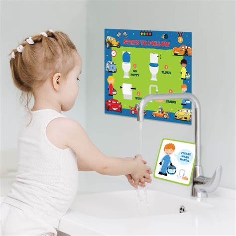 Buy Potty Training Chart for Toddlers – Cars and Racer Design - Sticker ...
