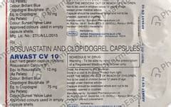 Rosuvas Cv 10mg Strip Of 10 Capsules: Uses, Side Effects, Price ...
