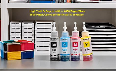 ANG Refill Ink for Use in Eps L405, L130, L220, L310, L360, L365, L380 ...