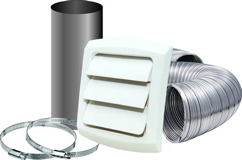 PowerScale Flexible Wall Ducting Kit- Wall Vent for HVAC Ducting ...