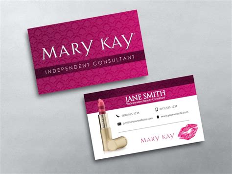 Mary Kay Business Card Template 的图像结果