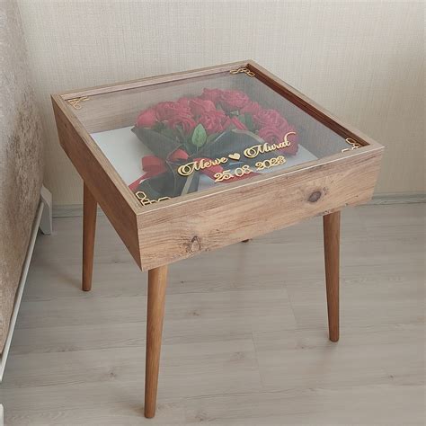 Ceviz Derin Isimli Anı Sehpası! Özel Gün Çiçekleriniz Için Yan Sehpa ...