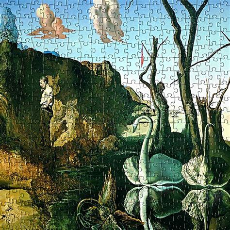 1000-piece Salvador Dali Swans Reflecting Elephants Jigsaw Puzzle ...
