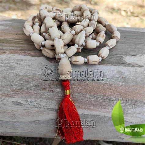 108+1 Original Tulsi Japa Mala 14mm Barrel Beads - Tulsi Mala