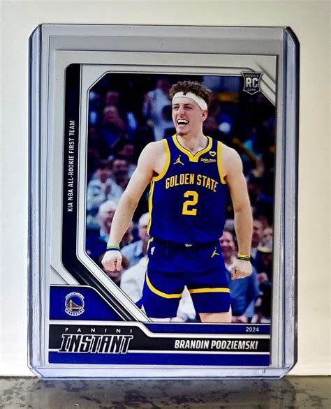 Brandin Podziemski 2023-24 Panini #576 NBA All-Rookie First Team Card 1 ...