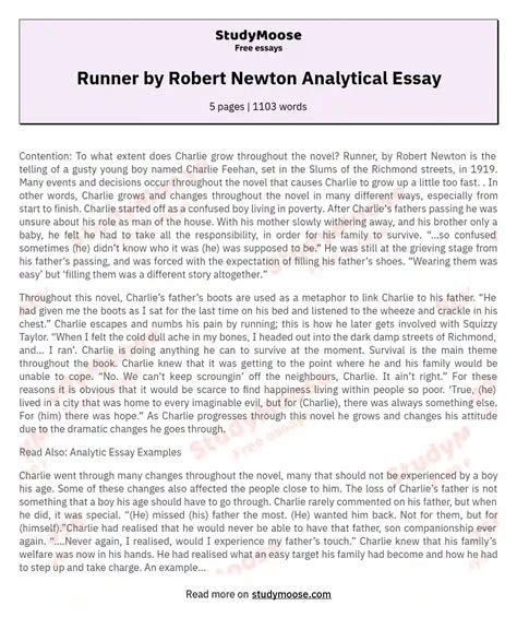 Runner Book 的图像结果