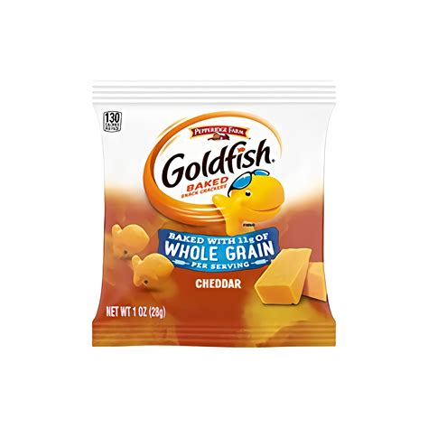 Pepperidge Farm Goldfish Baked with Whole Grain Crackers Cheddar, Pack ...
