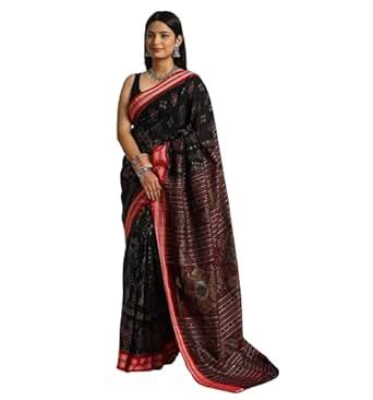 Buy COTTON SILK & KHANDUAPATA Odisha Sambalpuri Handloom Ikat Women's ...