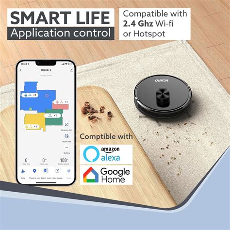 AGARO Alpha Robot Vacuum Cleaner: Brush, Dry & Wet Mop – Buy Online – Agaro