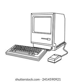 Personal Desktop Computer Sketch 的图像结果