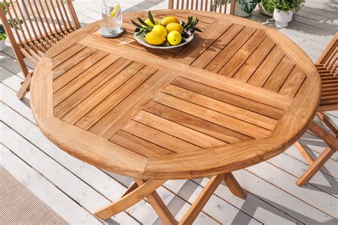 Gartentisch EMPIRE TEAK Ø100cm | Riess-Ambiente.de