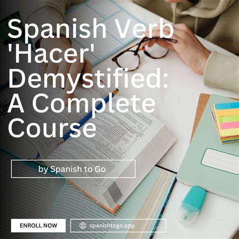 Spanish Verb ‘Hacer’ Demystified: A Complete Course – Spanish to Go