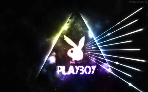 Baixe Papéis de Parede do Logotipo Da Playboy Com Raios Brilhantes ...