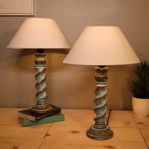 Homesake Signature Rustic Table Lamp set of 2, farmhouse Living Room ...
