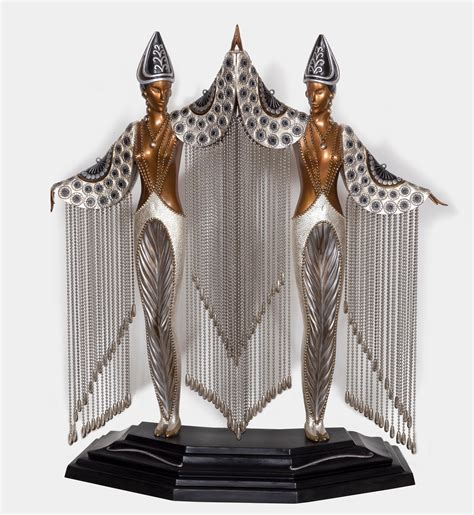 Erté - Les Bijoux de Perles, Bronze Art Deco Sculpture by Erte at ...