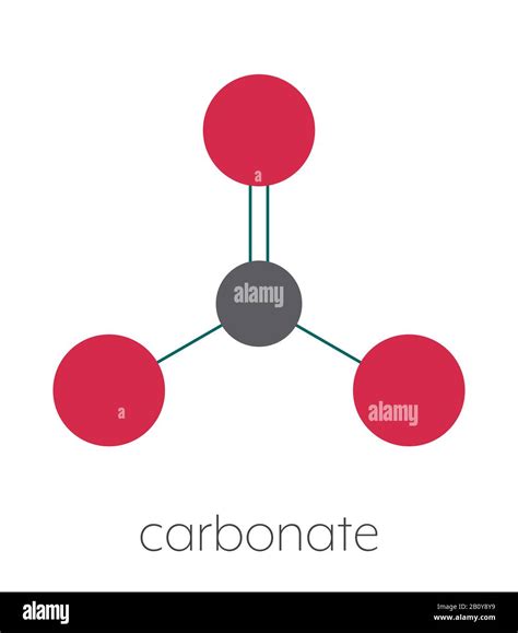 Carbonate anion chemical structure, illustration Stock Photo - Alamy